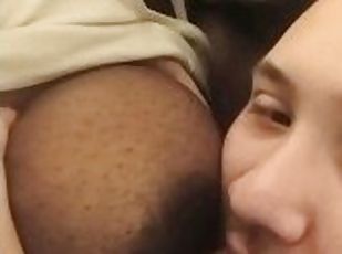 Ebony Nipple Sucking