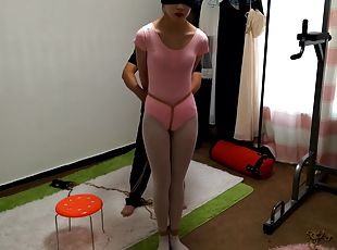 Long-legged Girl Yang Rui Gymnastics Suit