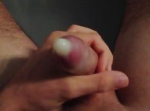 First Masturbating video. Cumshot in Condom