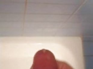 bañando, enorme, masturbación, squirting, amateur, chorro-de-corrida, paja, pajeándose, primera-persona, ducha