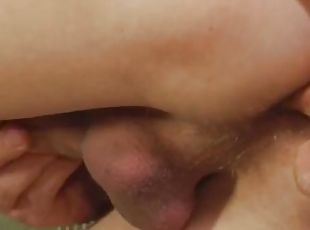 Lingerie femdom fingering before dildo fucking sub butt
