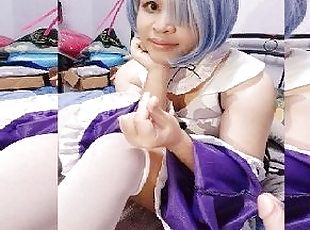 femboy rem showing you what she has been doing for valentine day
