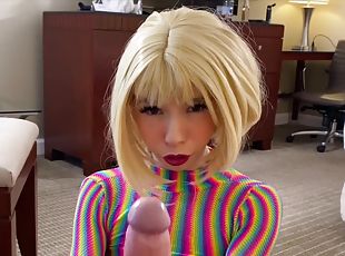 Short-haired babe Kenzie Reeves gets screwed in the living room