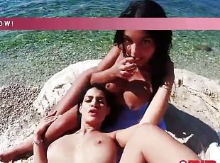 Sunny threesome with Greek beauties Sofia and Rose! PINME