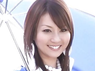 Amateur video of pretty Japanese girl Yui Tatsumi sucking a dick
