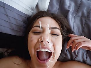 Asian pornstar Kenda Spade opens her legs for deep pussy pounding