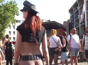 Sexy Jeny Smith at Christopher Street Day parade at Cologne. With Public Nude scenes.