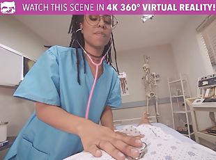 Hot ebony nurse wakes coma patient up with a generous dose of sex