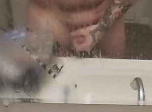 Dad Bod With Tattoos Horny After Steamy Hot Shower