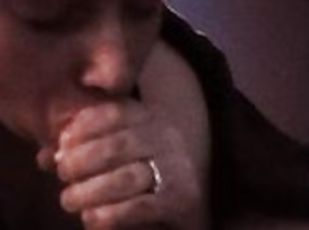 POV - Fiance Fills Her Mouth With Cum With Sloppy BJ