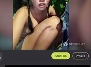 asiatisk, masturbation, pissande, publik, kvinnligt-sprut, thailändsk, ensam