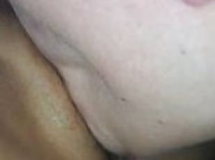 Part three of Redbone licking young latina pussy and fingering her while I do Redbone style.
