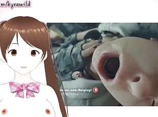 Try Not To Cum Challenge To 3D Hentai (Rule 34, Lewd VTuber)