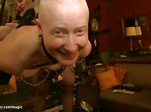 Submissive Slaves Fucked At Bdsm Party - Nerine Mechanique And Maestro Stefanos