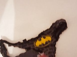 Dirty panties batman full of cum 