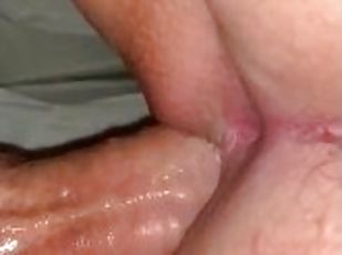 Fucking her creamy pussy in doggystyle POV