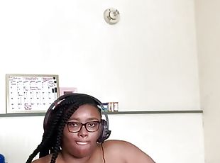 Big titty girl teases you while she games 
