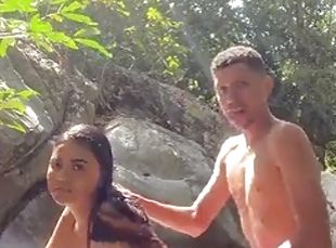 ! Outdoor sex! I let a stranger fuck me in the river