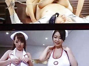 lielās-krūtis, medmāsa, japāņu, masāža, bdsm, fetišs