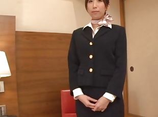 aasia, sukkpüksid, amatöör, suhuvõtmine, jaapani, hotell, riietega-seks, stjuardess