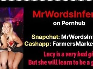 Lucy is a Very Bad Girl, But She Will Learn to Be Good - College Clubbing Whore