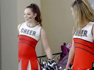 Teen cheerleader fucks her stepbrother