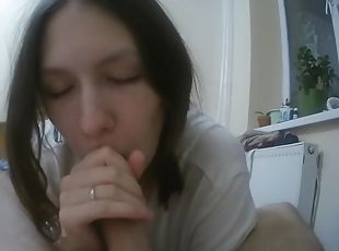 Funny Blowjob From My Stepsisters Stepbrother