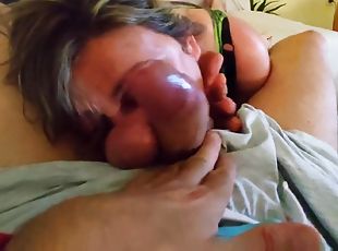 She Surprises Me Masturbating When She Wakes Up She Eats My Balls And I Fuck Her