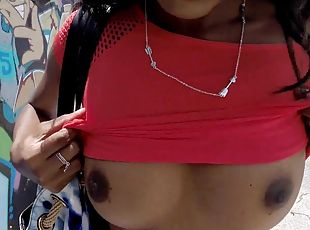 Ebony amateur filmed doing perversions with a white dude
