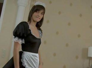 Marta the sexy French housemaid gets fucked in her ass