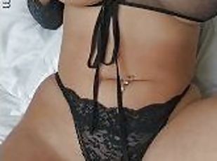 Slutty MILF Wearing Lingerie Talks Dirty To Daddy While Getting Off JOI