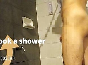 asiático, banhos, amador, gay, japonesa, webcam, chuveiro, sozinho