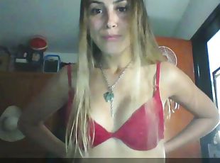 amateur, latina, blonde, webcam, solo, argentine, taquinerie