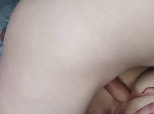 He pushed his dick hard and deep into the young narrow ass. Anal close up