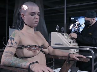 Bald chick goes through the wildest BDSM adventure of her life