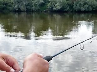 Fishing on the river, where a naked nudist seduced me and I fucked her