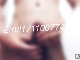 masturbation, amateur, ejaculation-sur-le-corps, gay, japonais, branlette, massage, solo