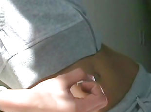 Amateur babe shows off her slender body on the webcam