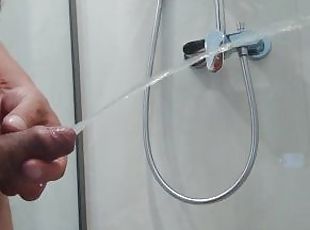 Pissing in a shower