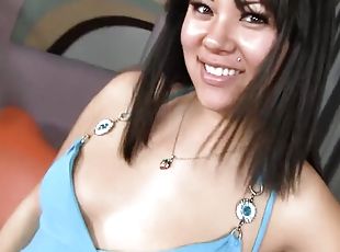 Tina Lee cute and  Asian girl from California going to  like a good girl