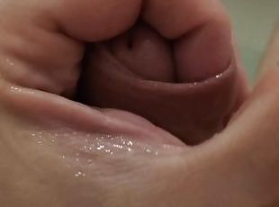 JELQing close up Beat you With my Cock bath