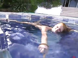 Jenni Lee gets tormented and drowned in a swimming pool