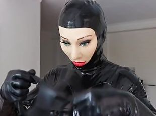 Latex Doll Putting Gas Mask On