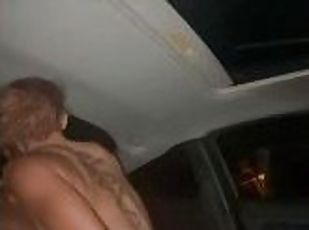 Teen Ride BBC in Backseat of Car