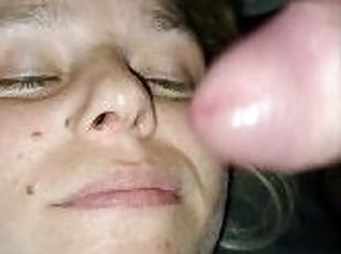 Cum all over my face! Please baby!!!!