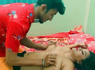 Indian girlfriend spreads legs to be fucked by her man in missionary
