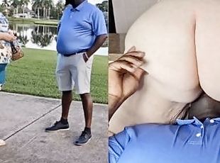 Golf trainer offered to train me, but  he eat my pussy - BBW SSBBW, big fat ass, thick ass, big ass