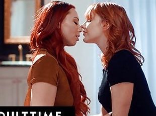 ADULT TIME - Redhead Babes Aidra Fox and Kenna James Scissor Until They ORGASM! SENSUAL LESBIAN SEX!
